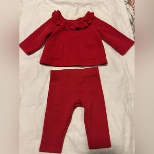 Cloud Island Red Baby Outfit